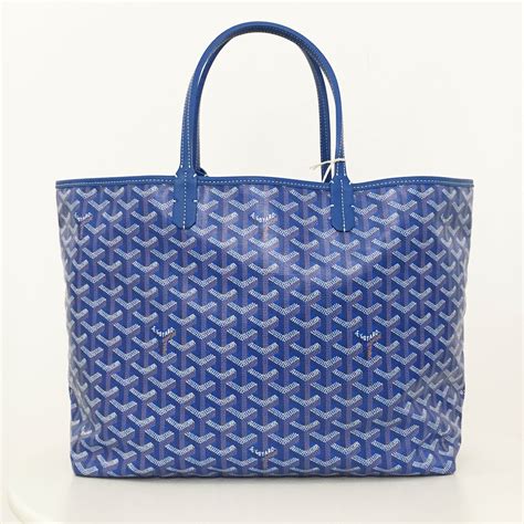 royal blue goyard|Goyard blue tote bag.